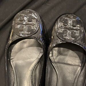 Tory Burch Glossy Black Flats